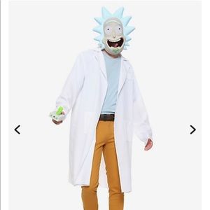 Rick and Morty NWT Lab coat and shirt/WIG BUNDLE